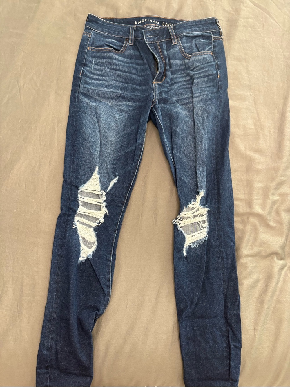 American Eagle Navy Blue Stretch Denim Jeans